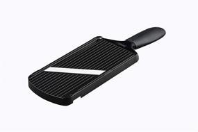 img 4 attached to Enhanced Black Kyocera Soft Grip Kitchen Mandoline Slicer for Improved Precision and Performance