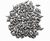 🏃 stainless steel track/cross country spikes - ecospikes 1/4 inch (6mm) (bag of 100) логотип