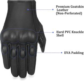img 2 attached to Touchscreen Motorcycle Knuckle Motorbike Non Perforated