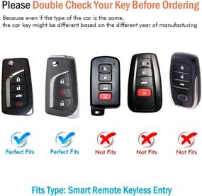 img 3 attached to 🔑 Autophone Blue Soft TPU Toyota Key Fob Cover: 360° Protection Key Case with Keychain for Fortuner, tundra, Camry, RAV4, Highlander, Corolla Smart Key