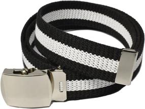 img 4 attached to KASAJIMA Mens Cotton Nickeling Buckle Men's Accessories and Belts