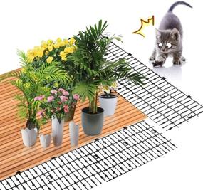 img 3 attached to 🐱 Improved Cat Scat Mat (6.5 ft) – Anti-Cat and Pest Plastic Prickle Strip Network, Effective Digging Stopper, Keep Cat and Dog Away – 78'' x 11''