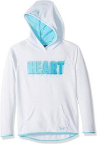 img 1 attached to Улучшите свой гардероб с толстовкой Under Armour для девочек Armourfleece Hoody с сердечным украшением.