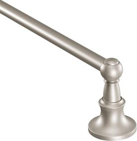 img 4 attached to 🧺 24-Inch Towel Bar, Brushed Nickel Moen DN4424BN Vale