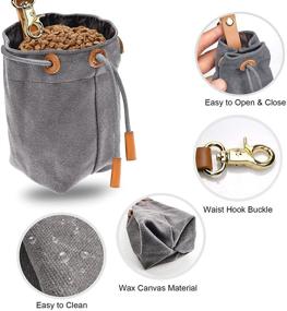 img 2 attached to Convenient and Versatile Changeary Dog Treat Pouch - Portable Training Treats Bag with Drawstring Sealing, Waist Hook Buckle, and Easy Open/Close Feature