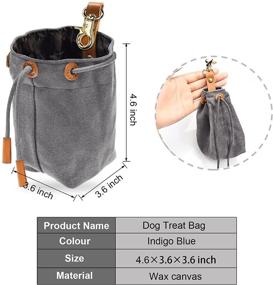 img 3 attached to Convenient and Versatile Changeary Dog Treat Pouch - Portable Training Treats Bag with Drawstring Sealing, Waist Hook Buckle, and Easy Open/Close Feature