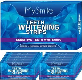 img 4 attached to 🦷 Teeth Whitening Strips - MySmile White Strips Teeth Whitening Kit, Non-Sensitive Formula, 14 Sets of Teeth Whitener for Tooth Whitening. Remove Stains from Smoking, Coffee, Soda, Wine. Get up to 10 Shades Whiter!
