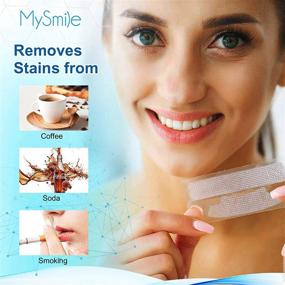 img 1 attached to 🦷 Teeth Whitening Strips - MySmile White Strips Teeth Whitening Kit, Non-Sensitive Formula, 14 Sets of Teeth Whitener for Tooth Whitening. Remove Stains from Smoking, Coffee, Soda, Wine. Get up to 10 Shades Whiter!