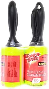 img 3 attached to 🧻 Scotch-Brite Lint Roller - 105 Sheets per Roller (Pack of 4), Total 420 Sheets