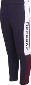 img 4 attached to 👖 Детские спортивные брюки Reebok: вставка на пояснице для повышения производительности и стильного вида.
