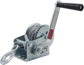 img 4 attached to 🚢 OPENROAD 600lbs Hand Winch - Manual Two-Way Ratchet Boat Trailer Marine Winch Hand Crank Winch – 8m (26ft) Towing Winch (600lbs)