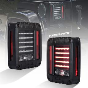 img 4 attached to 🚙 Enhance Your JEEP Wrangler JK with LED Tail Lights: Compatible 2007-2017 Reverse Light, Turn Signal & Running Lamp