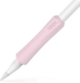 img 4 attached to 👌 UPPERCASE Designs NimbleGrip Premium Silicone Ergonomic Grip Holder - Dual Sided Design, Compatible with Apple Pencil 1st Gen and 2nd Gen (1 Pack, Pink)