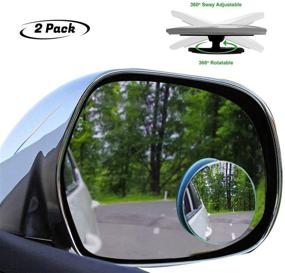 img 4 attached to 🔎 Lebogner 2 Inch Round Wide Angle Blind Spot Mirrors - Pack of 2