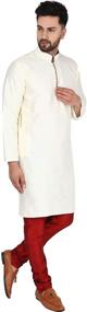 img 1 attached to SKAVIJ Offwhite Men's Pajama Loungewear - Traditional Indian Clothing for Sleep & Relaxation