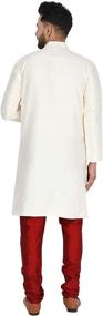 img 3 attached to SKAVIJ Offwhite Men's Pajama Loungewear - Traditional Indian Clothing for Sleep & Relaxation