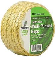 twisted sisal rope - wellington puritan 16212 logo
