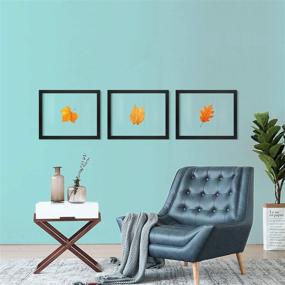 img 1 attached to 🖼️ One Wall Black Wood Double Glass Floating Frame - Perfect for Displaying 16x20/11x14 Inch Photos or Plant/Petal Specimens on Walls - Mounting Accessories Included!