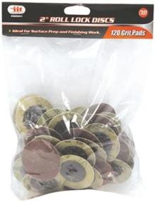 img 1 attached to 🪓 IIT 82041 120 Grit Roll Lock Style Sanding Disc, 50-Piece: Premium Abrasive Discs for Effortless Sanding