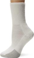 🧦 thorlos tc tennis thick padded cuff sock - white, medium: unisex comfort for tennis enthusiasts logo