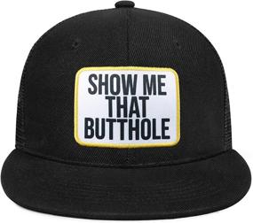 img 4 attached to LGBTQ Rainbow Butthole Snapback Women Sports & Fitness