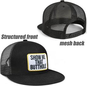 img 3 attached to LGBTQ Rainbow Butthole Snapback Women Sports & Fitness