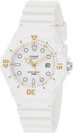 ⌚ casio dive series lrw200h-7e2vcf women's diver-look white watch logo