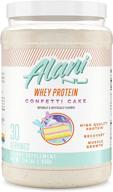 alani nu confetti cake whey protein powder - 30 servings, ultra-premium and gluten-free with 23g fast-digesting protein, low fat blend logo