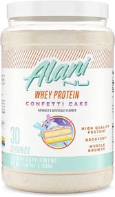 img 3 attached to Alani Nu Confetti Cake Whey Protein Powder - 30 Servings, Ultra-Premium and Gluten-Free with 23g Fast-Digesting Protein, Low Fat Blend