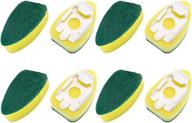 🧽 8 pack dish wand refills - replacement sponge heads brush and pads for kitchen cleaning supplies logo