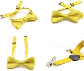 img 2 attached to Hanerdun Adjustable Suspender Bowtie: Stylish 🎀 Accessories and Bow Ties for Boys and Girls