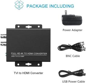 img 3 attached to Преобразователь Full HD 4K TVI в HDMI от Wsdcam - Видео BNC в HDMI 1080p/720p/4K/8MP/5MP/4MP/3MP - Адаптер CVBS/TVI/CVI/AHD в HDMI