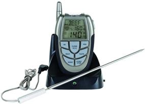 img 1 attached to 🥩 40145Y Remote Digital Meat Temperature Gauge for Home by Mr. Bar-B-Q, Inc. - Silver