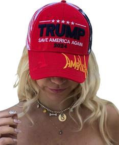 img 4 attached to 🧢 USA-Made Donald Trump Hat 2024 - MAGA Keep America Great Camo Baseball Cap, Adjustable and High-Quality