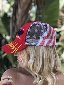 img 1 attached to 🧢 USA-Made Donald Trump Hat 2024 - MAGA Keep America Great Camo Baseball Cap, Adjustable and High-Quality