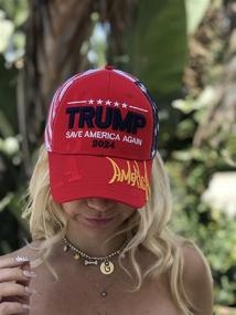 img 2 attached to 🧢 USA-Made Donald Trump Hat 2024 - MAGA Keep America Great Camo Baseball Cap, Adjustable and High-Quality