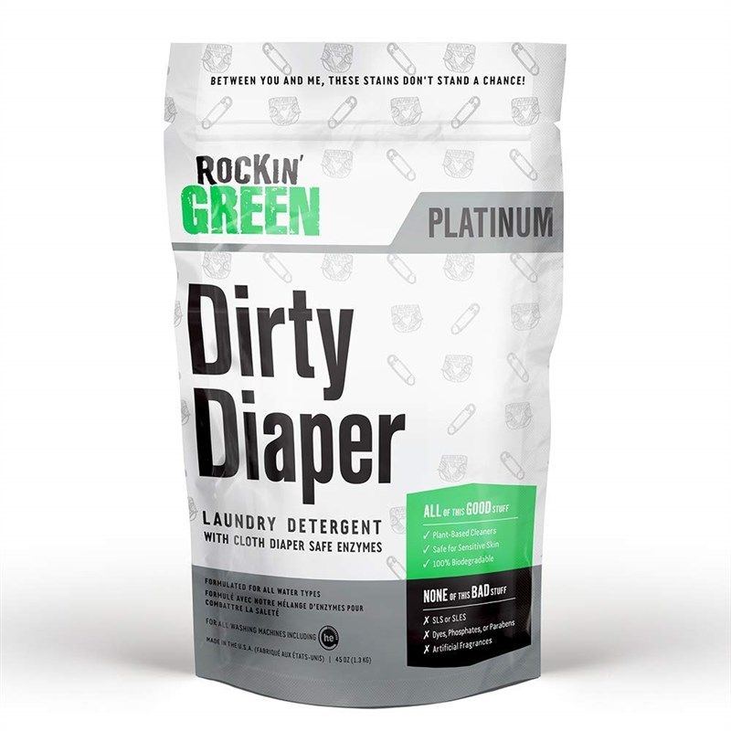 rockin green platinum 분말 세제 로고