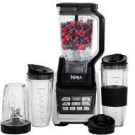 🥤 nutri ninja bl642 personal and countertop blender - 1200-watt auto-iq base, 72-ounce pitcher, 18, 24, and 32-ounce cups with spout lids logo