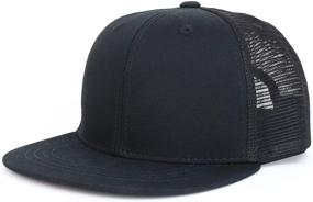 img 3 attached to 🧢 Style Up with Youthful Structured Snapback Trucker Boys' Accessories!