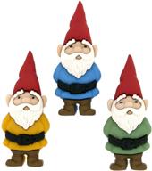 garden gnomes novelty embellishments for dress it up 7696: charming and whimsical decorative accents logo