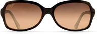 stylish maui jim women's cloud break cat-eye sunglasses: protect your eyes with flair! logo