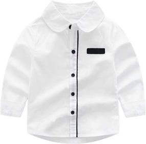 img 1 attached to 👕 Cotton Clothing Sets for Boys - Little Dressy Pieces Boys' Clothes