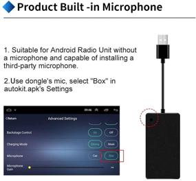 img 3 attached to Беспроводной USB-донгл Carplay с микрофоном - совместим с автомобильной мультимедийной системой Android версии 4.4.2 или выше - поддержка Carlinkit с проводным подключением Android Auto и беспроводным отображением Carplay - онлайн-обновлюямый бокс