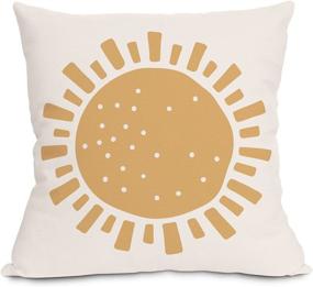 img 3 attached to 🌈 Ailansnug Boho Sun Moon Clouds Rainbows Kids Throw Pillow Case Modern Art Cover for Living Room Bedroom Home Minimalist Decorations 18"x 18", Pack of 4