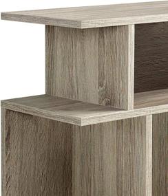 img 2 attached to 🌿 Monarch Specialties Accent Side Table: Dark Taupe Reclaimed-Look, 24H