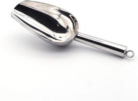 img 4 attached to 🍨 UNIEVE Stainless Steel Ice Scoop – Versatile and Durable Kitchen and Restaurant Ice Scoop (2.4 Ounces)