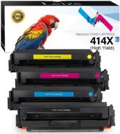 high-yield leize compatible toner cartridges for hp 414x/414a - 4 pack kcmy logo
