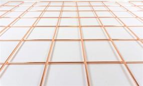 img 2 attached to 🌸 AllTheCuteThings Rose Gold Wire Wall Grid: Photo Hanging Display, Wall Decor with 10 Clips and 4 Hooks