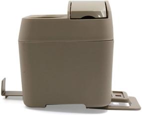 img 3 attached to 🗑️ Uxcell a16120900ux0801 Beige Plastic Car Trash Bin - Versatile Garbage Storage Container, Cup & Tissue Box Holder