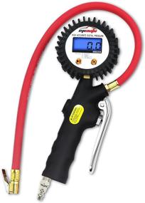 img 4 attached to 🚗 EPAUTO 255 PSI Tire Inflator with Digital Gauge, Hose, and Quick Connect Plug